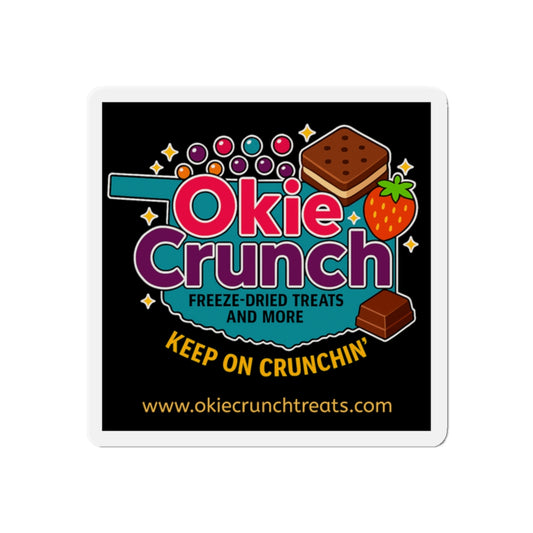 Okie Crunch Logo Die-Cut Magnet — Keep On Crunchin'