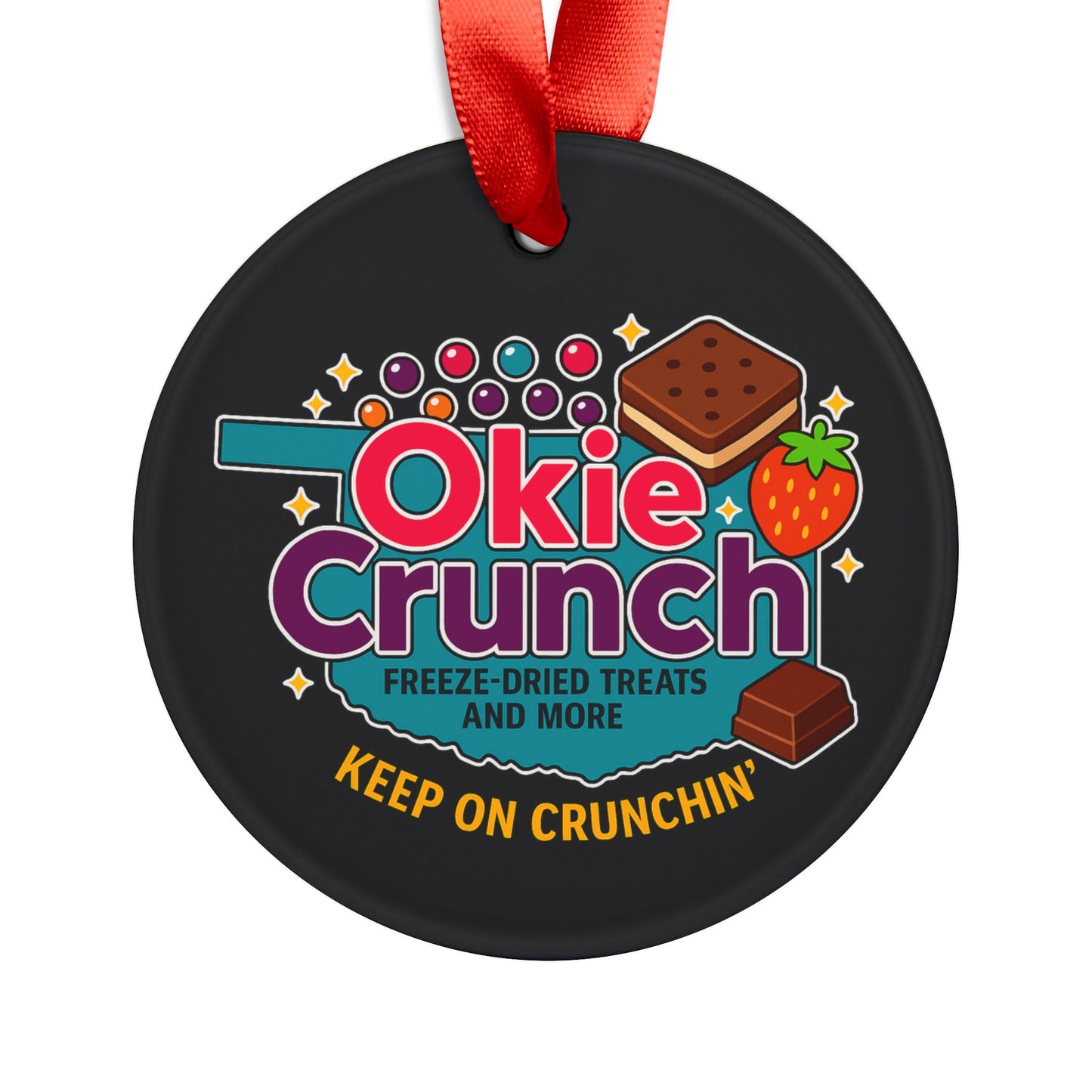 Annual Okie Crunch Freeze-dried Treats Acrylic Ornament