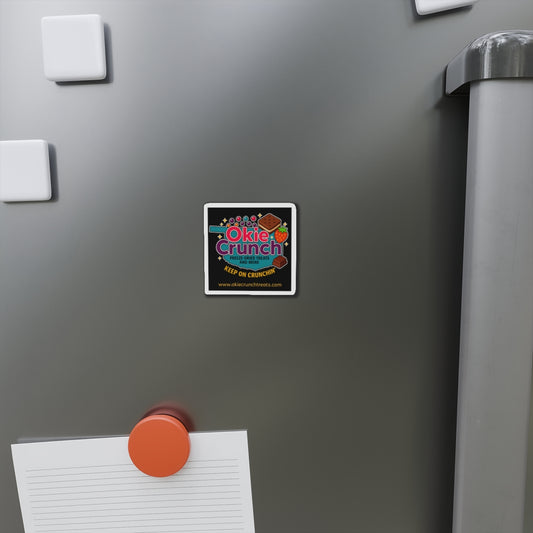Okie Crunch Logo Die-Cut Magnet — Keep On Crunchin'